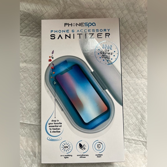 NEW PHONE SANITIZER SPA PHONE & ACCESSORY Cleaner TZUMI tis the germ season - Picture 1 of 4